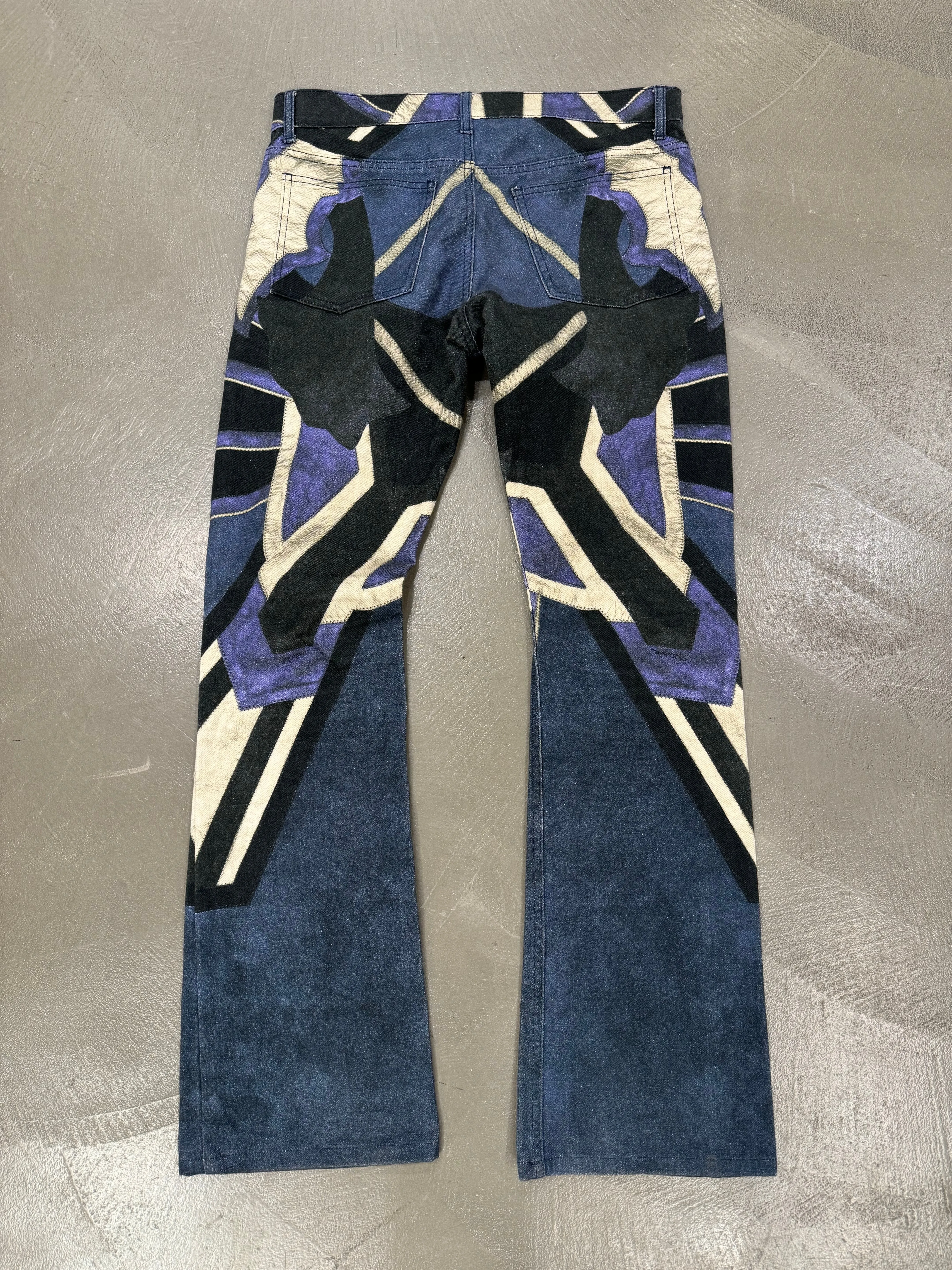 2000s Roberto Cavalli mainline geometrical jeans