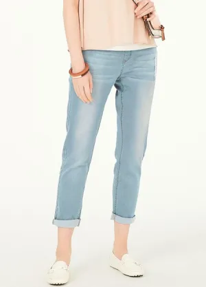 211530B1 Maternity Ripped Boyfriend Jeans