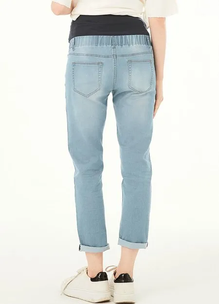 211530B1 Maternity Ripped Boyfriend Jeans