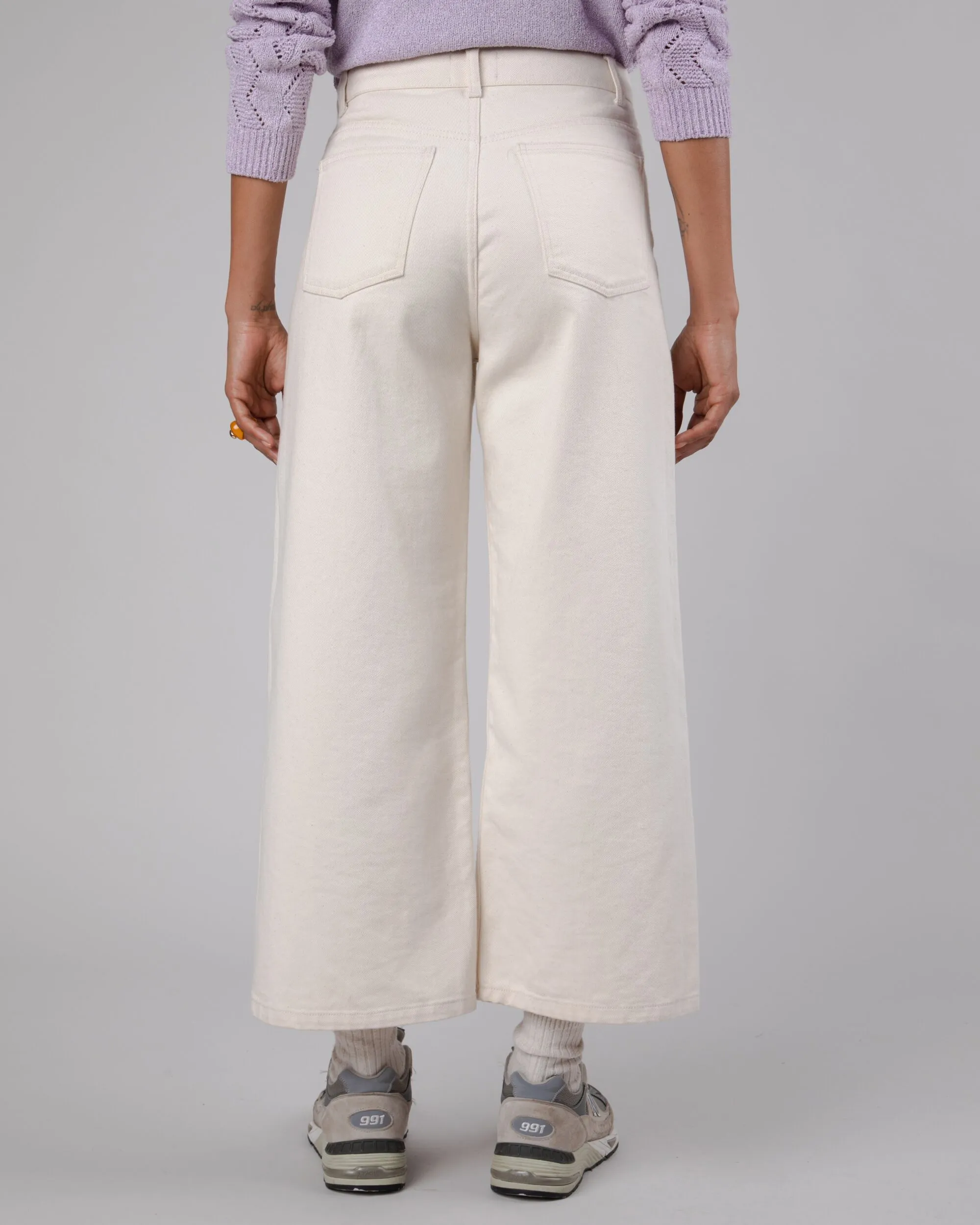 5 Pocket Twill Pants Ecru