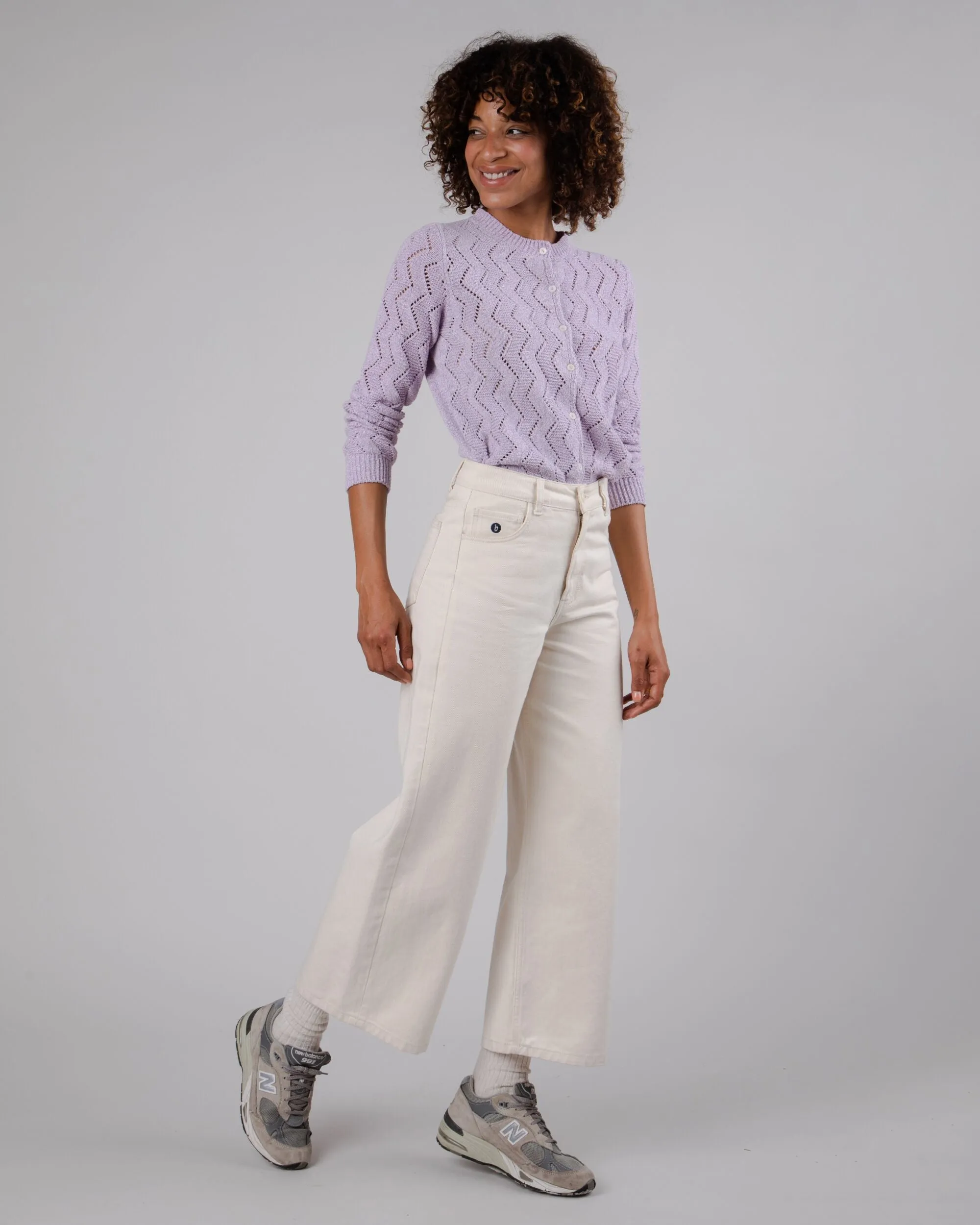 5 Pocket Twill Pants Ecru