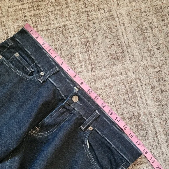 7 For All Mankind Low Rise Tall Full Length Inseam Distressed Bootcut Jeans 31