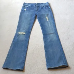 7 For All Mankind Y2K style bootcut crystal jeans Sz 27