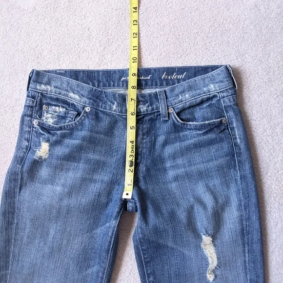 7 For All Mankind Y2K style bootcut crystal jeans Sz 27