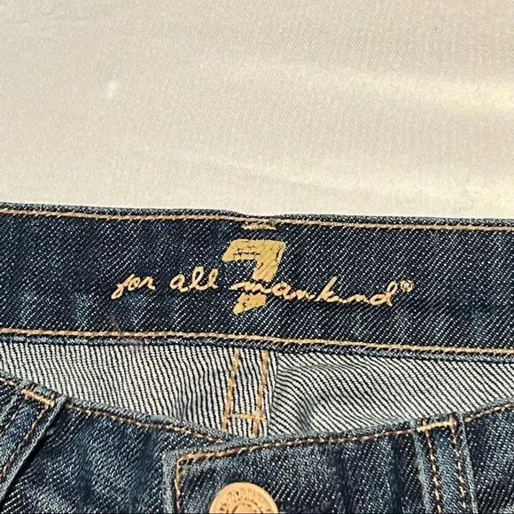 7 For All Mankind Bootcut Low Rise Denim Jeans 27