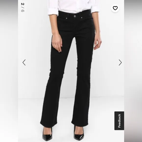 725 Levi’s Highrise Bootcut 29Black Denim Jeans