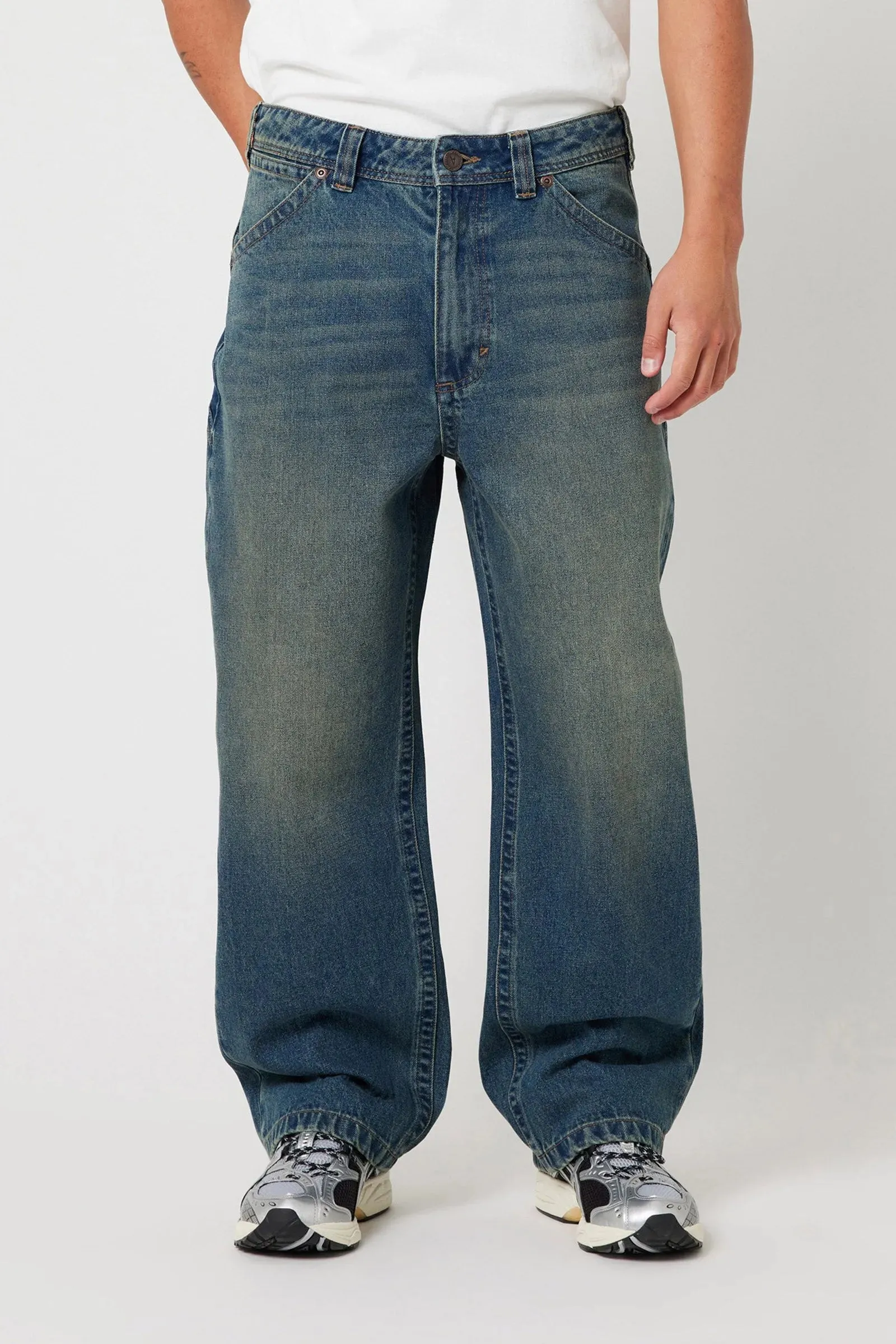 Abrand X Ripcurl Collab A6 Big Baggy Jean - Zane Board - Dark Vintage Indigo