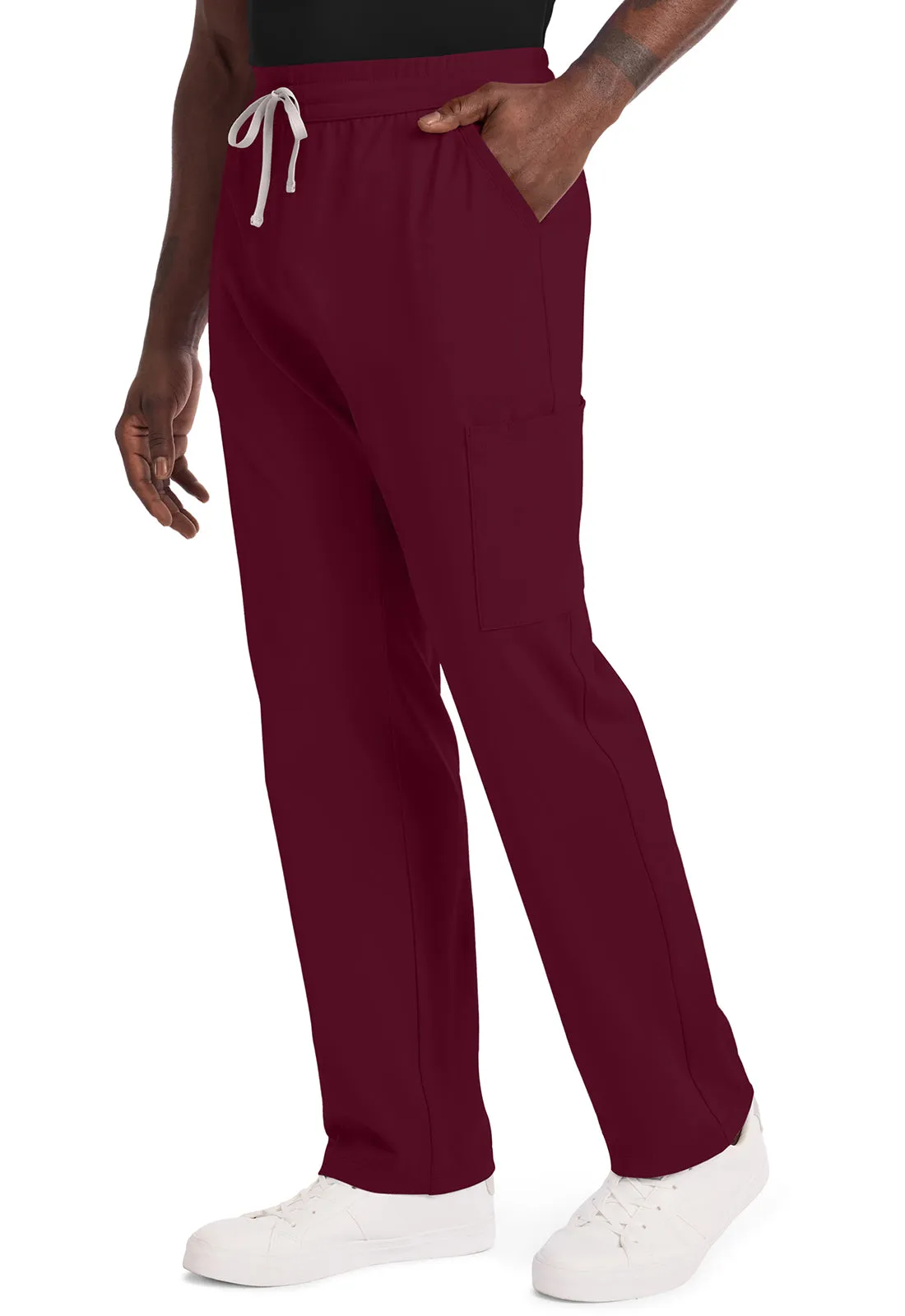 Achieve CK036 Men's 5 Pocket Straight Leg Pant Wine