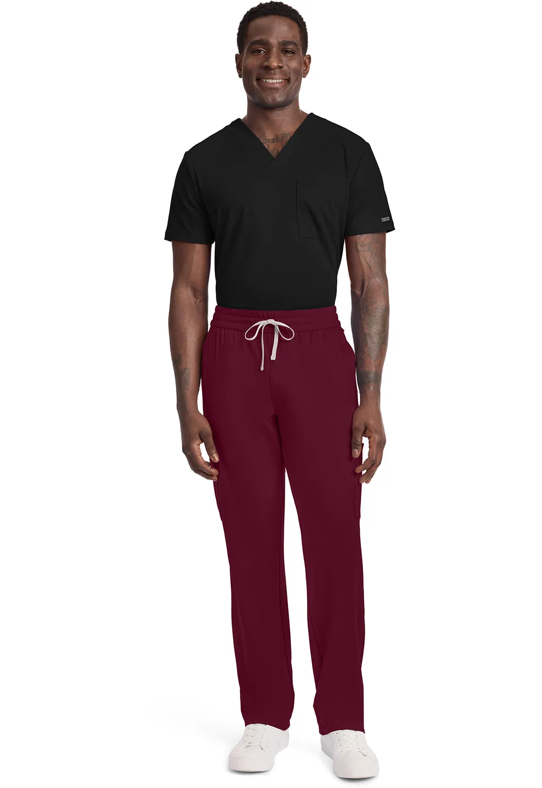 Achieve CK036 Men's 5 Pocket Straight Leg Pant Wine