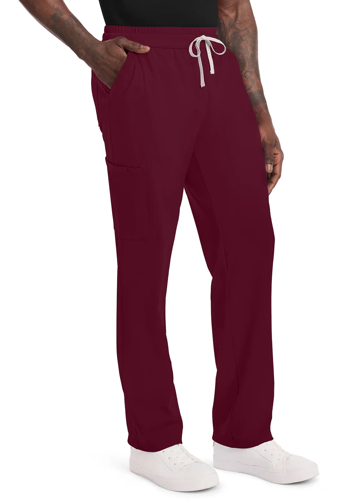 Achieve CK036 Men's 5 Pocket Straight Leg Pant Wine