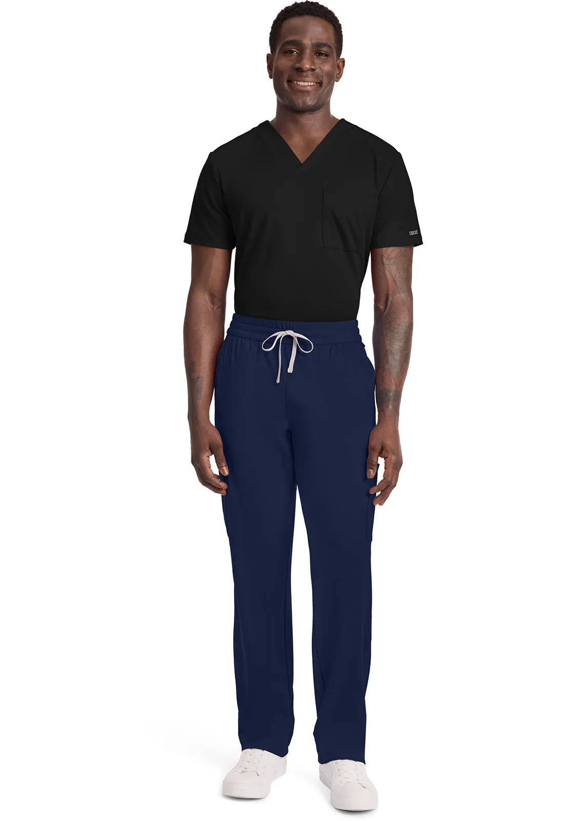 Achieve CK036 Men's 5-Pocket Straight Leg Pants Navy