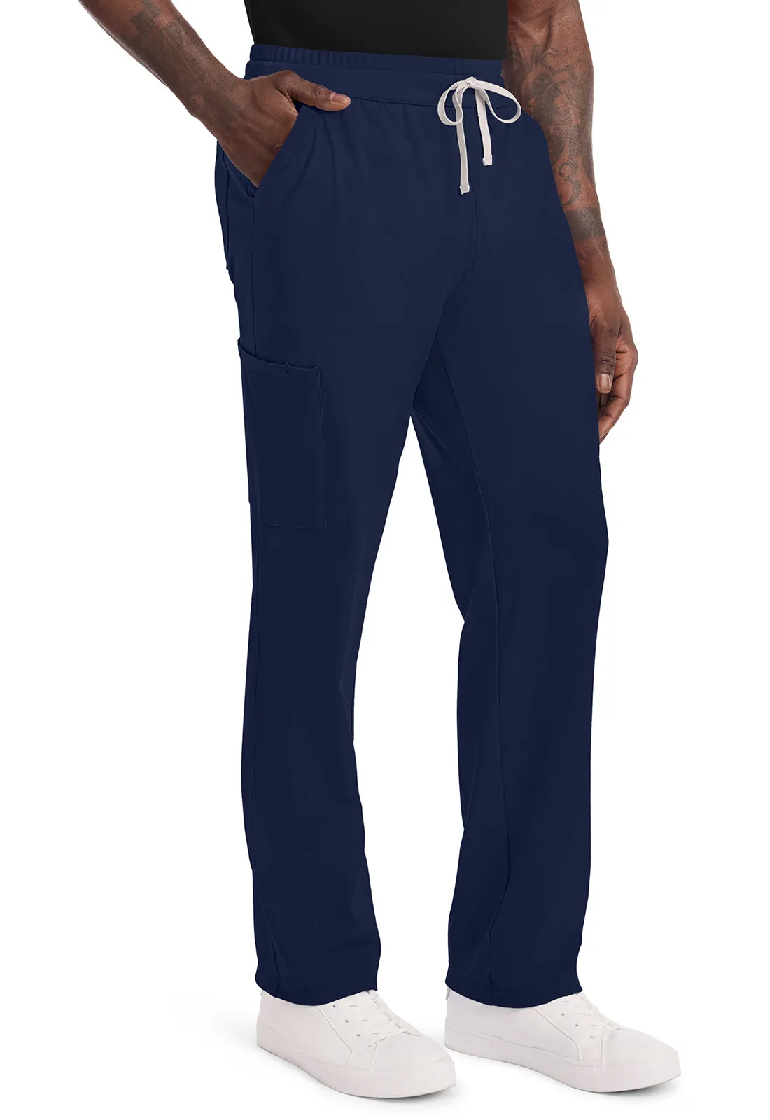 Achieve CK036 Men's 5-Pocket Straight Leg Pants Navy
