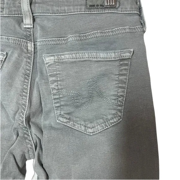 AG Adriano Goldschmied Women’s Ballad Slim Bootcut Jeans in Grey Size 25