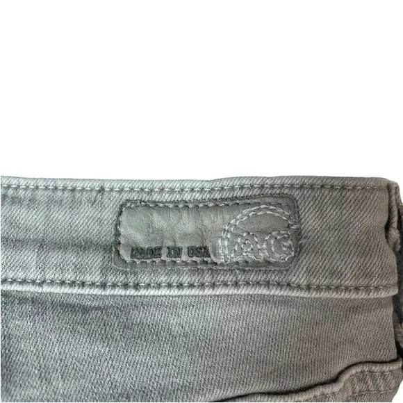 AG Adriano Goldschmied Women’s Ballad Slim Bootcut Jeans in Grey Size 25