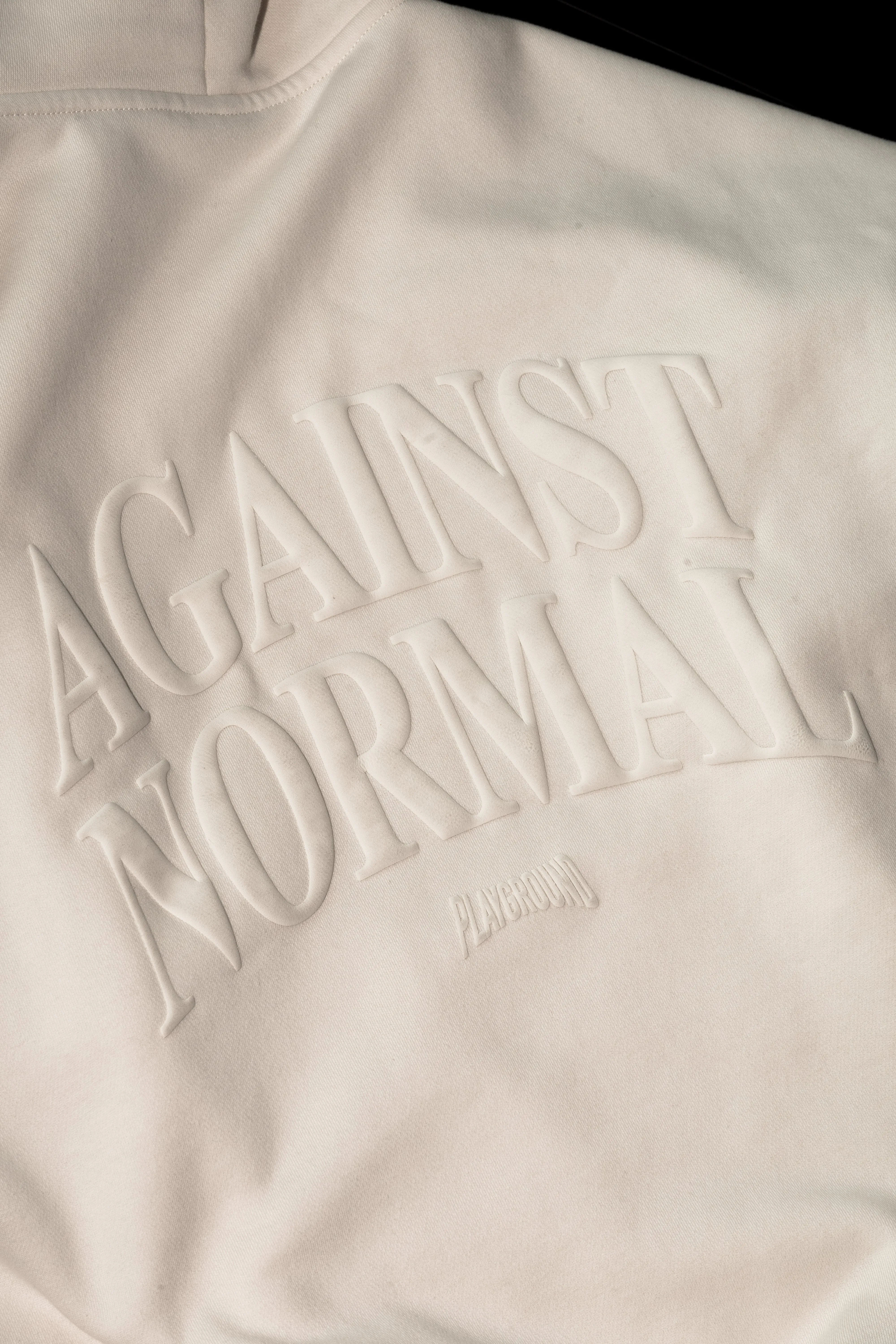 AGAINST NORMAL HOODIE (Off-White)