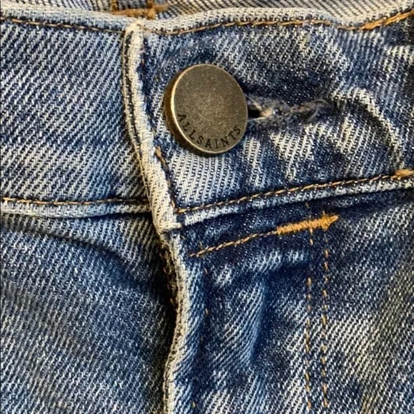 AllSaints Zoe Cropped Bootcut Jeans SZ 27