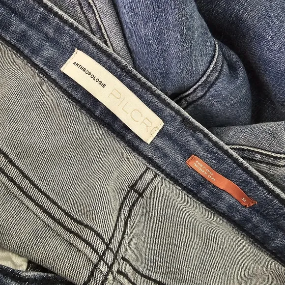Anthropology Pilcro High Rise Trouser Bootcut Wide Leg Jeans Size 32