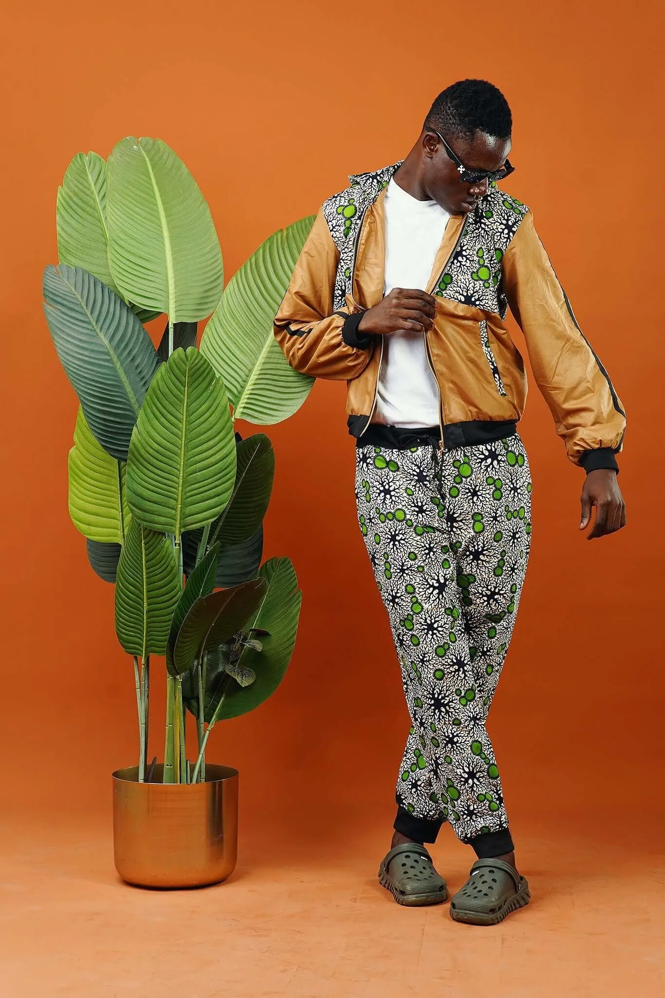 Atwima Fawn African Print Hooded Jacket