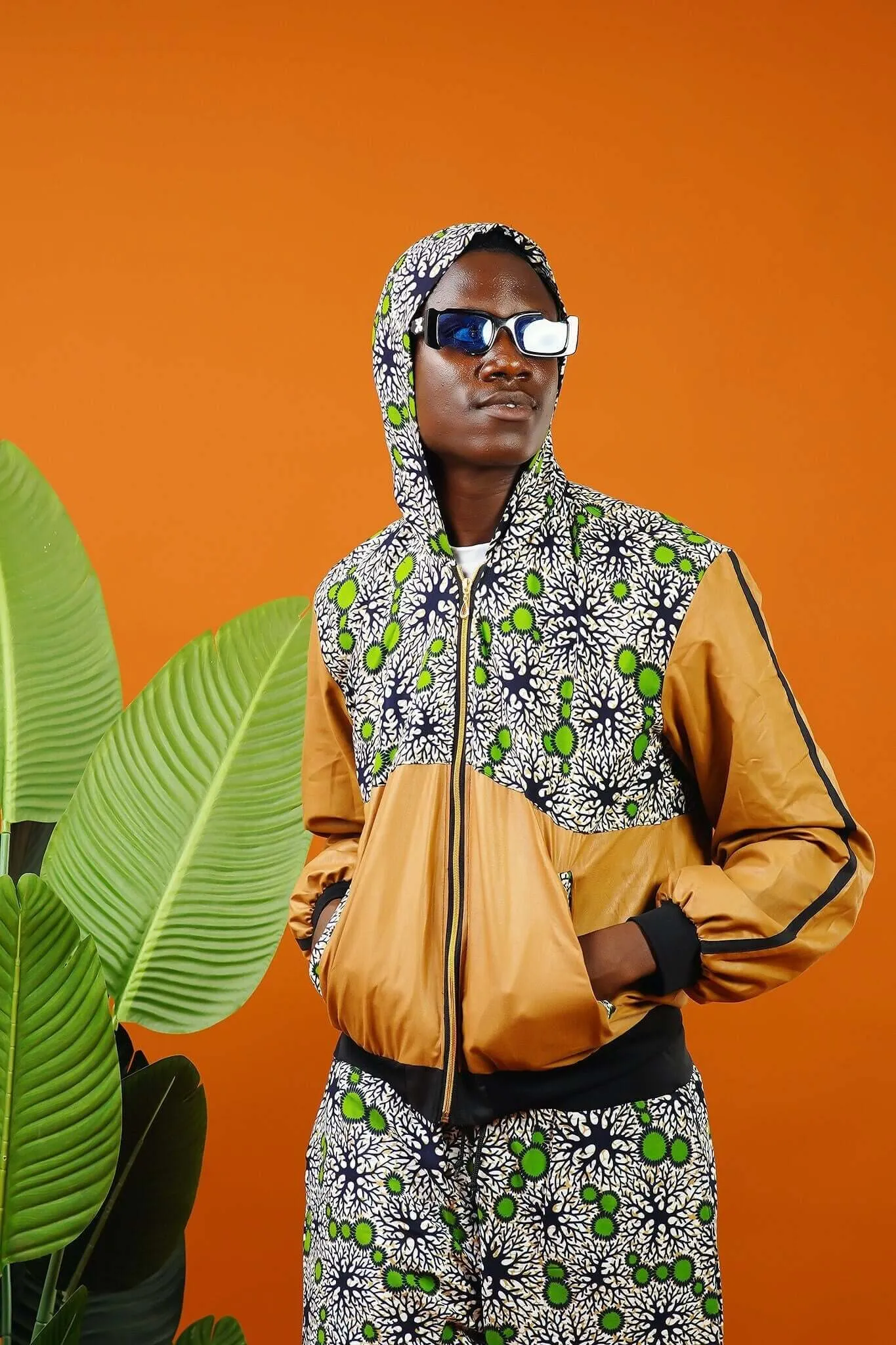 Atwima Fawn African Print Hooded Jacket