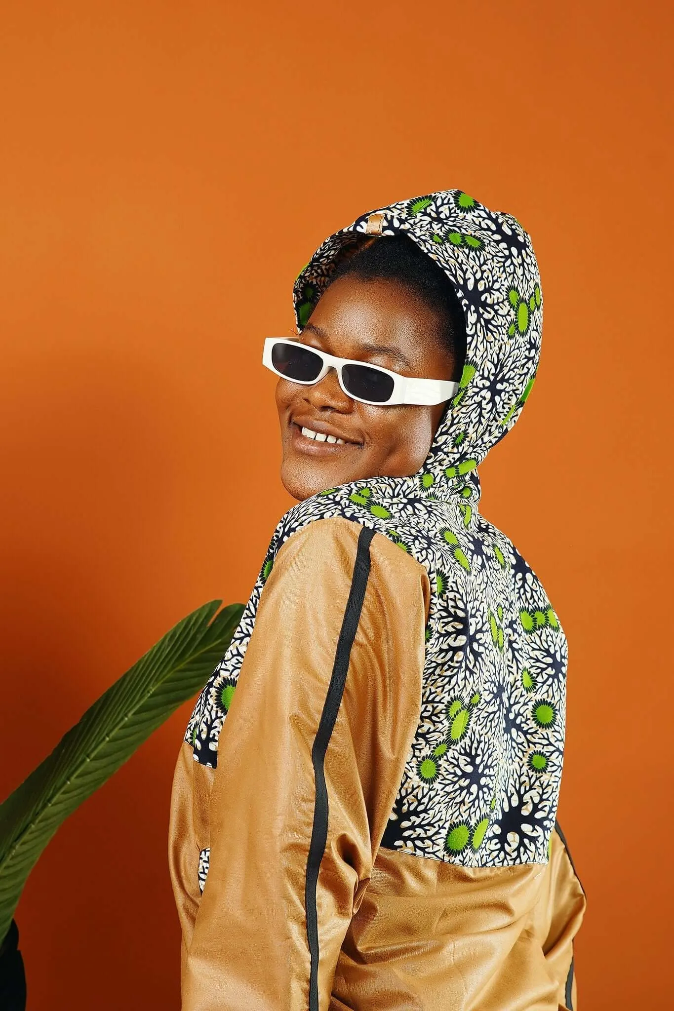Atwima Fawn African Print Hooded Jacket