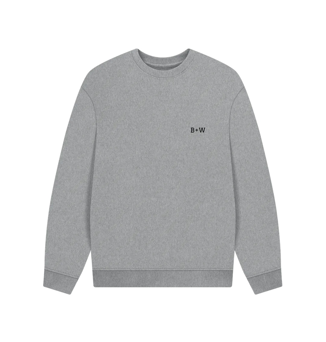 B W Oversized Sweatshirt