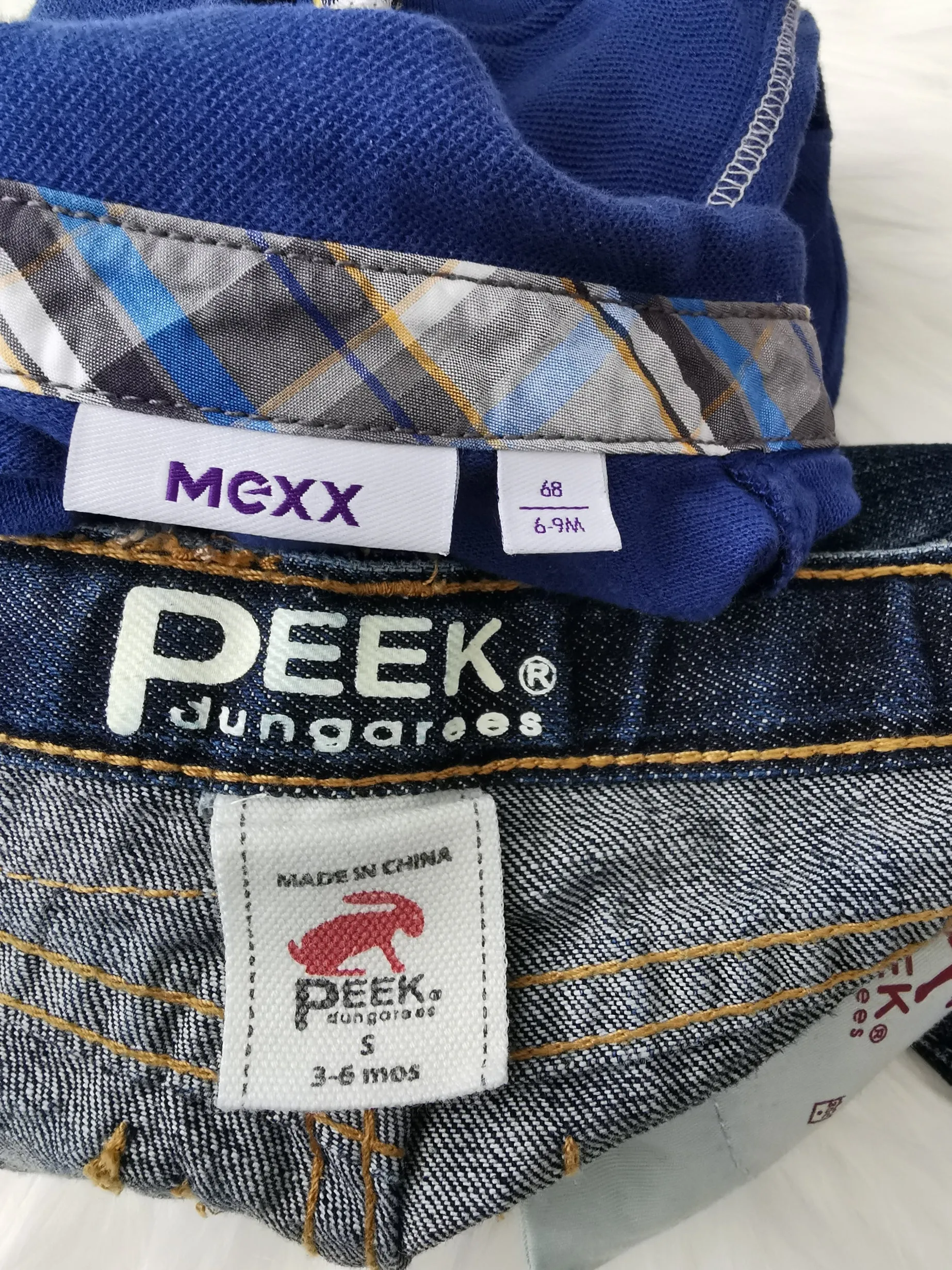 BABY BOY SIZE 3/6 MONTHS - Baby MEXX & PEEK, 2 Piece Mix N Match Outfit NWOT / EUC B23