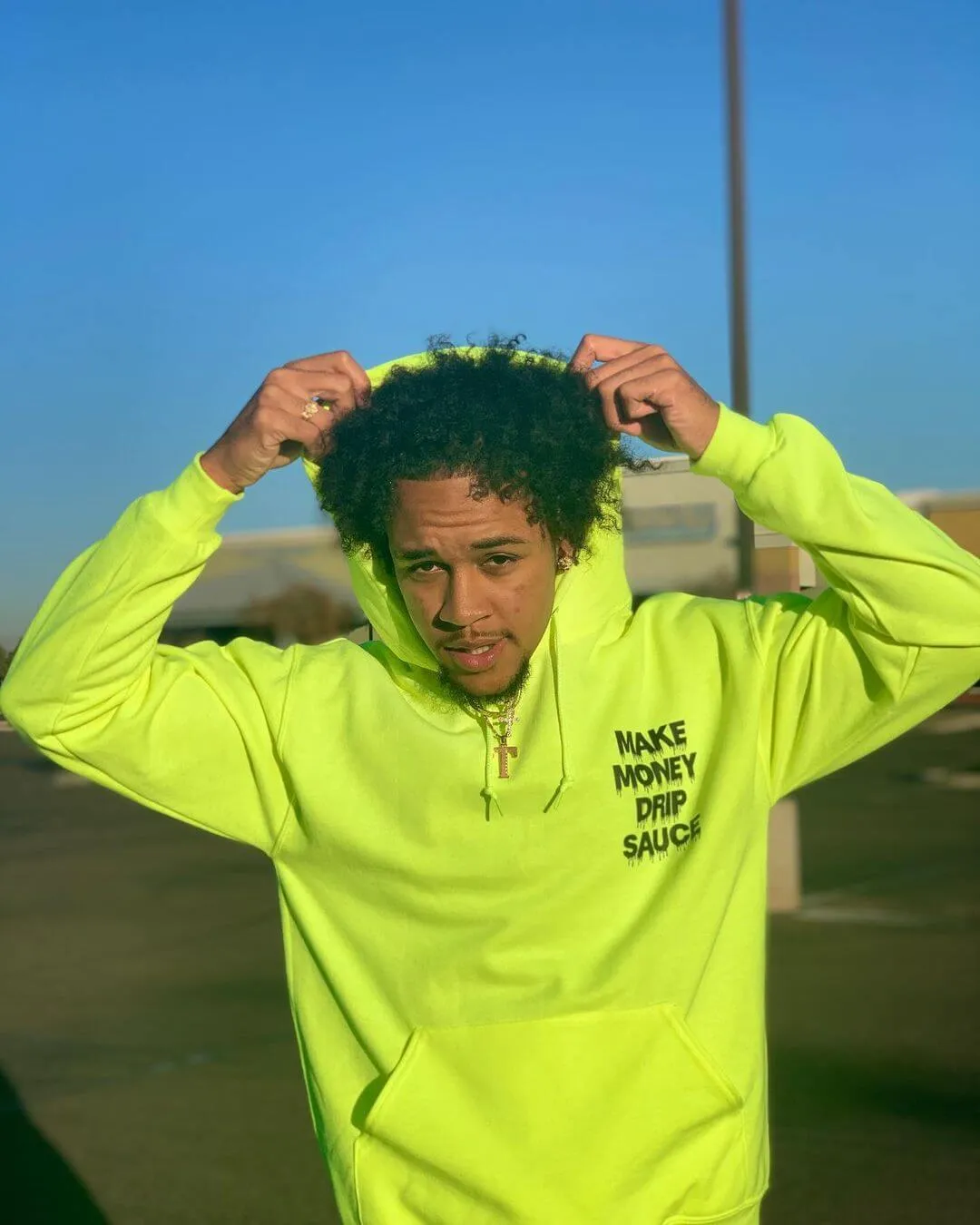 Black Make Money Drip Sauce | Neon Yellow Hoodie