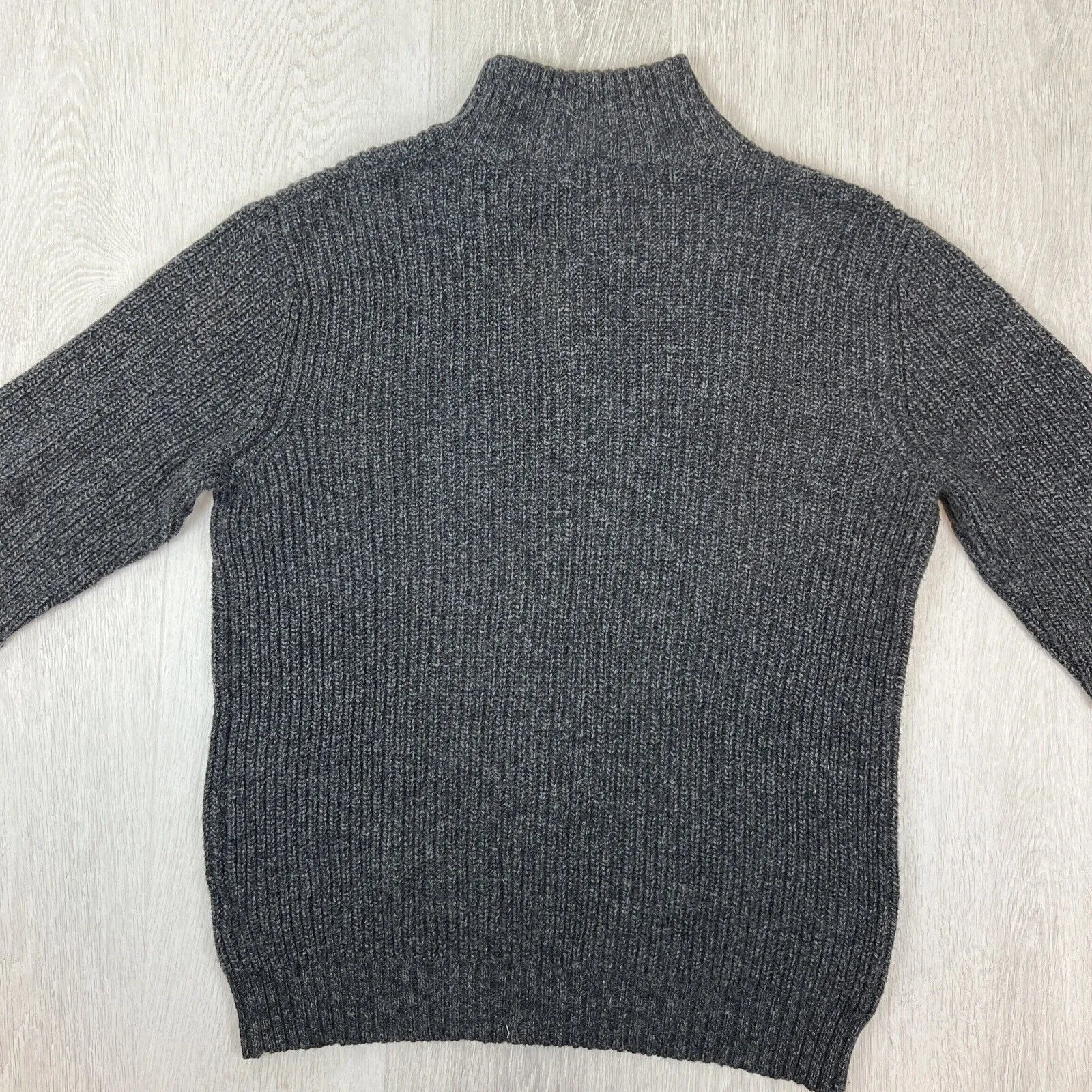 Blazer Mens Mock Neck Charcoal Knit Jumper Size Large