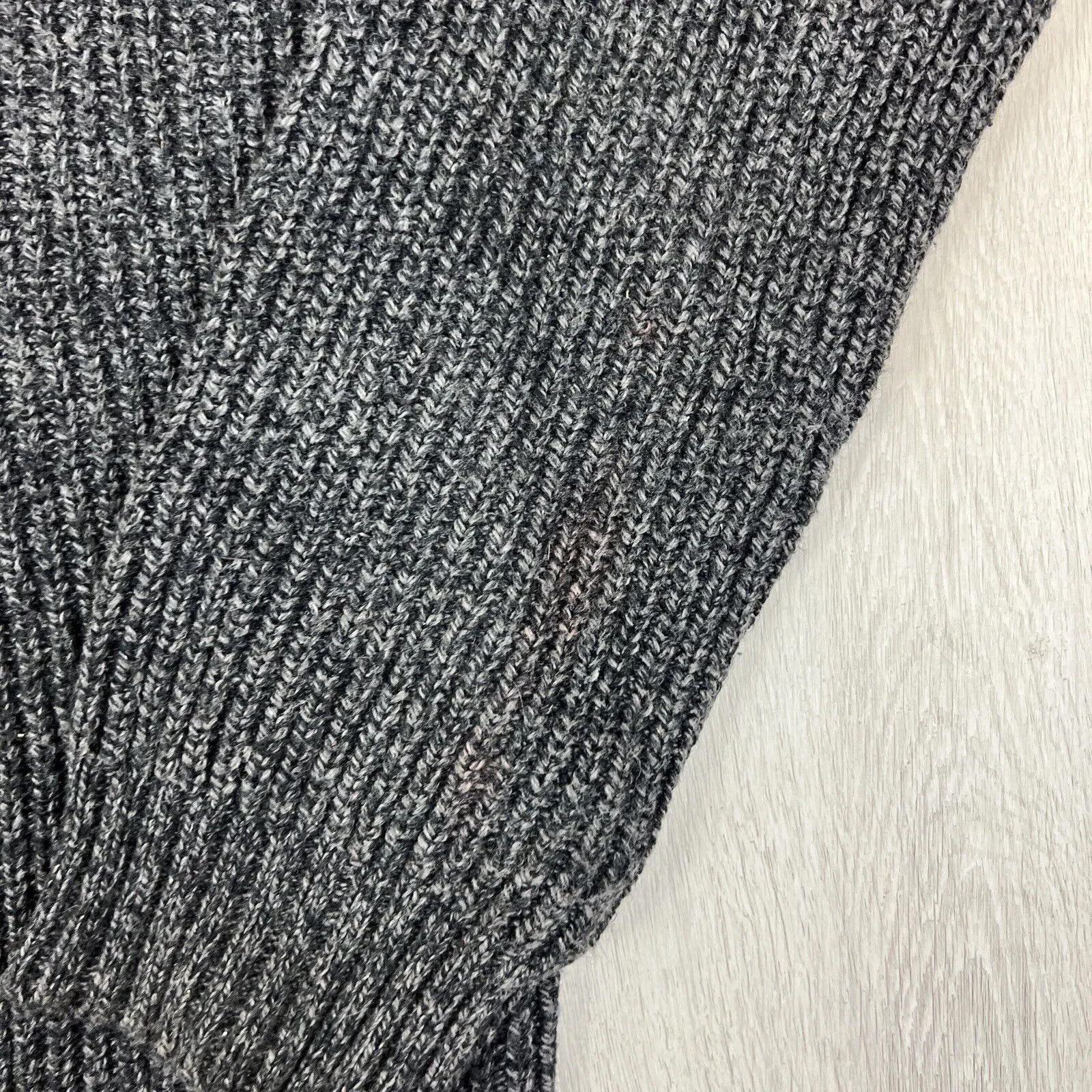 Blazer Mens Mock Neck Charcoal Knit Jumper Size Large