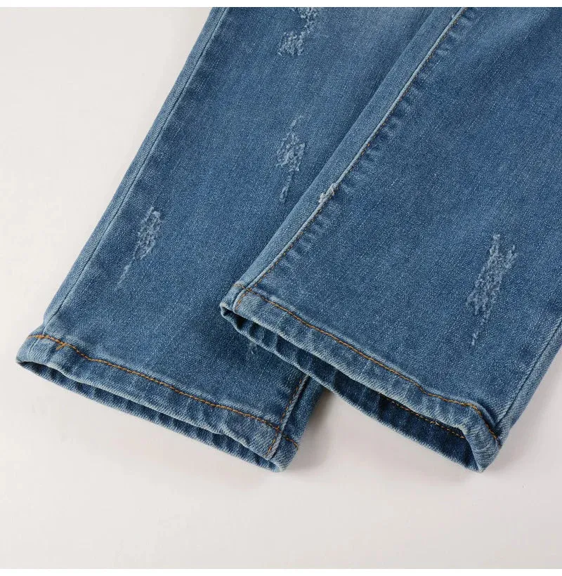 Blue Ripped Denim
