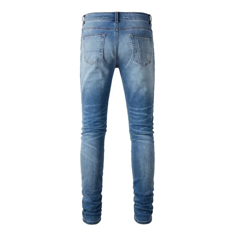 Blue Ripped Denim