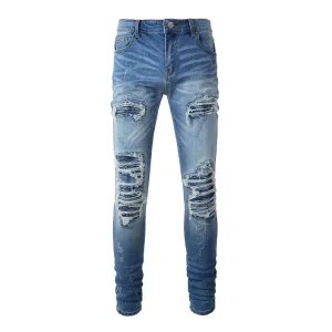 Blue Ripped Denim