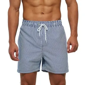 Blue Vertical Phased Board Shorts