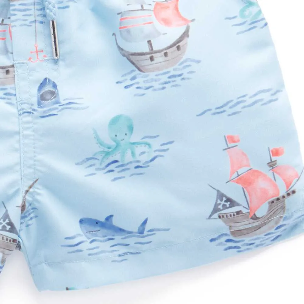 Board Shorts Printet - Badehose  aus recyceltem Polyester