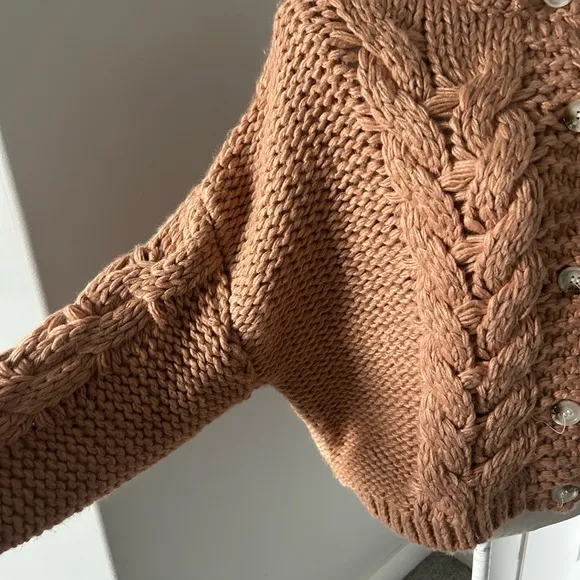Bohme Chunky Cable Knit Cardigan