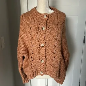 Bohme Chunky Cable Knit Cardigan