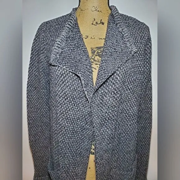 CAbi Lara Duster Cardigan Sweater Gray Size Medium