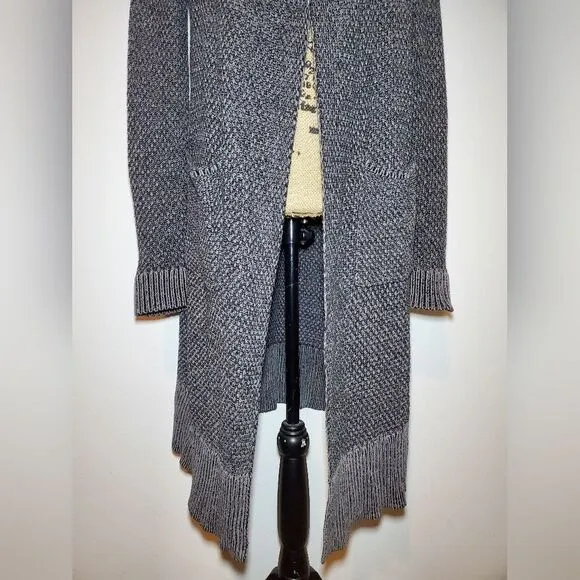 CAbi Lara Duster Cardigan Sweater Gray Size Medium