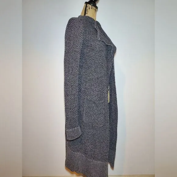 CAbi Lara Duster Cardigan Sweater Gray Size Medium