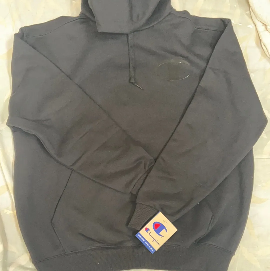 Champion Black Original Super Fleece Cone Hood-Original Edition