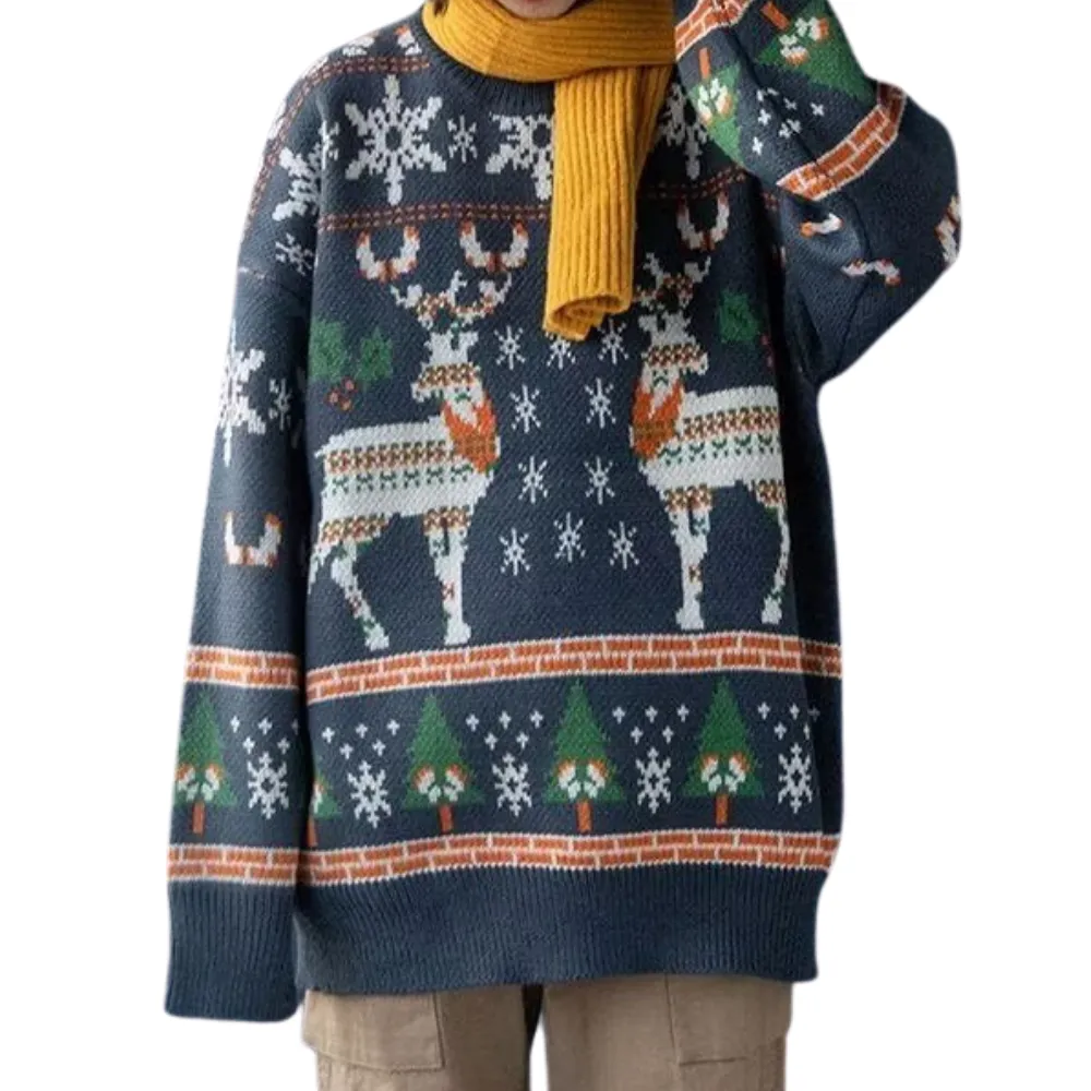 Christmas Elk Knitted Sweater