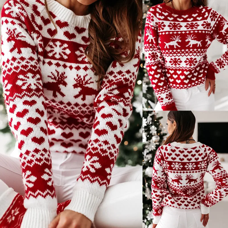 Christmas Elk Knitted Sweater