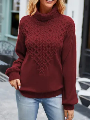 Chunky Long Sleeve Knit Sweater