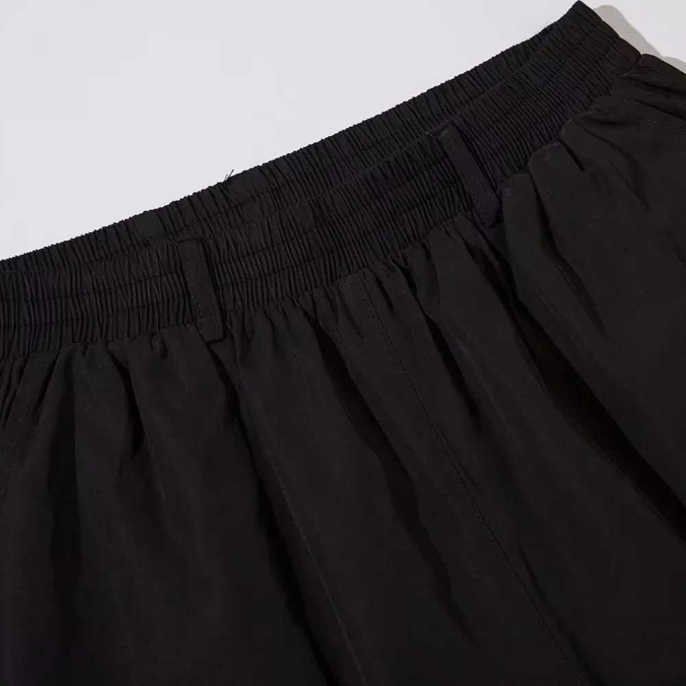 Classic Solid Zipper Cargo Shorts