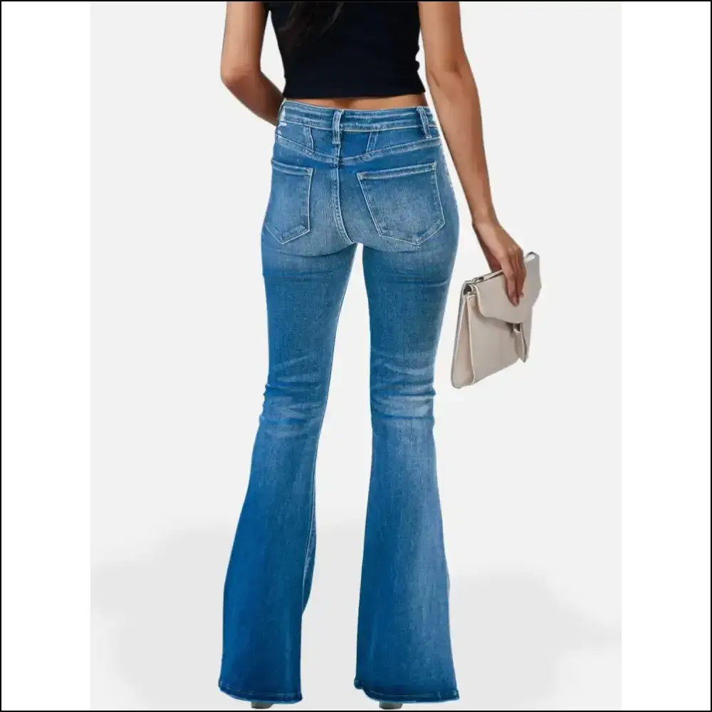 Conquer the World in Style: Needful Things' Button Fly Bootcut Jeans! 😎👖