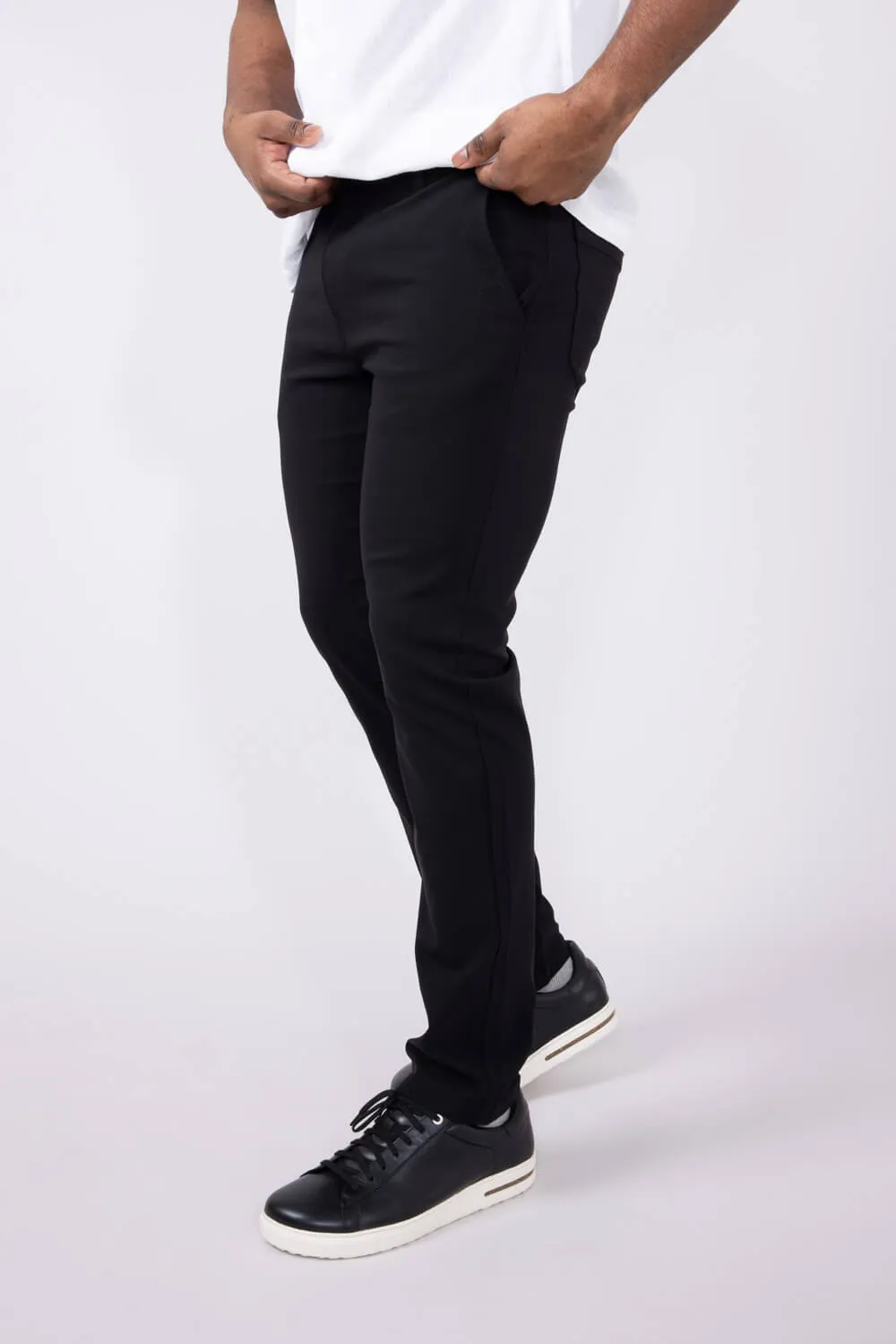 Copper & Oak Faille Utility Pants for Men in Black | W5S800-004-BLK