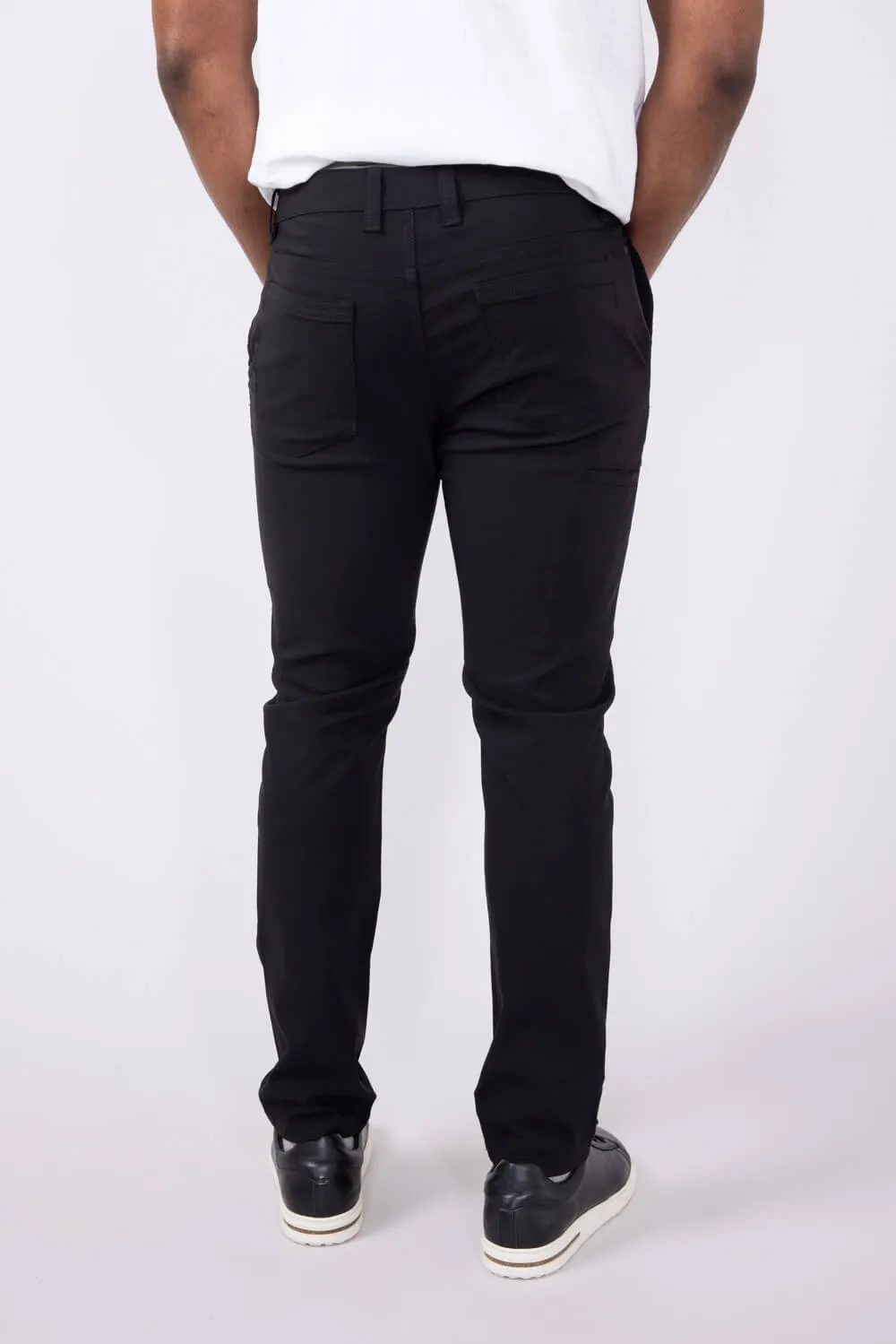 Copper & Oak Faille Utility Pants for Men in Black | W5S800-004-BLK