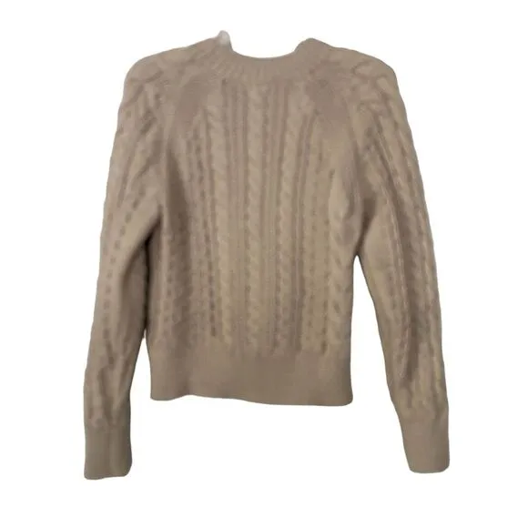 COS Beige Cable Knit Pullover Sweater Size XS