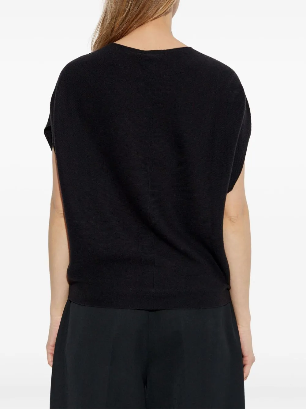 Cotton blend knitted top