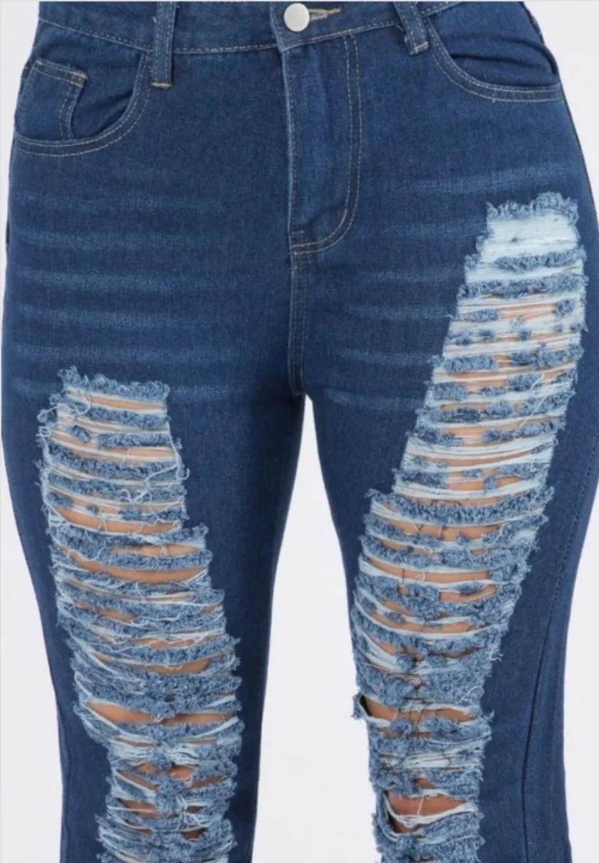 Crazy Ripped Denim